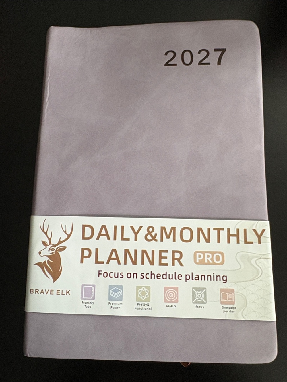 2027 Daily & Monthly Planner - Lavender